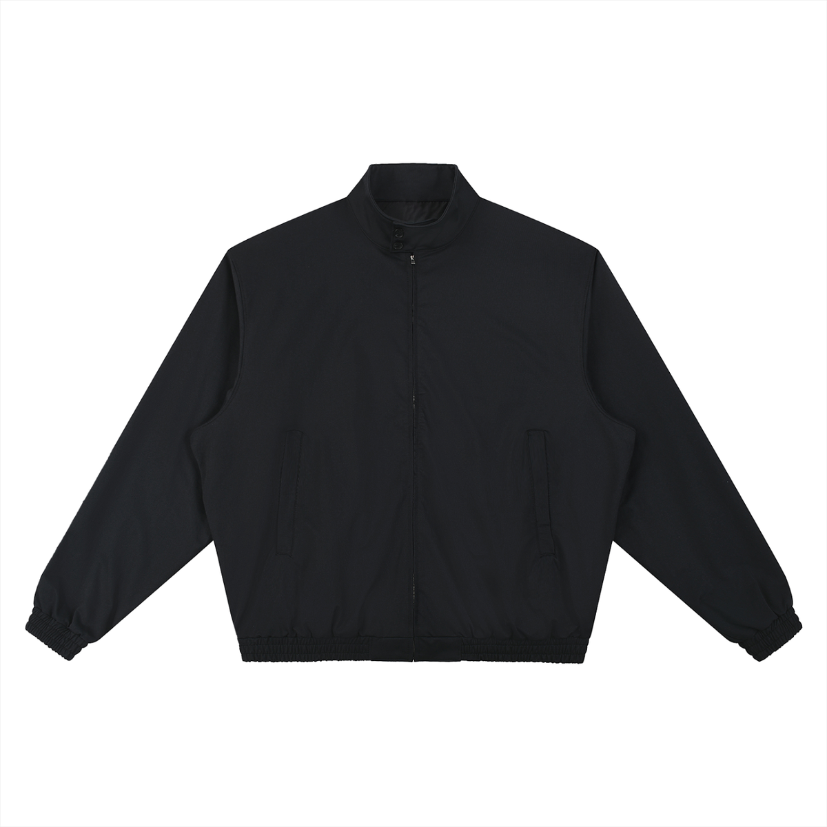 Model wearing Stand Collar Bomber Jacket — statement outerwear with contrast details. Australian streetwear by Vantage Heritage.