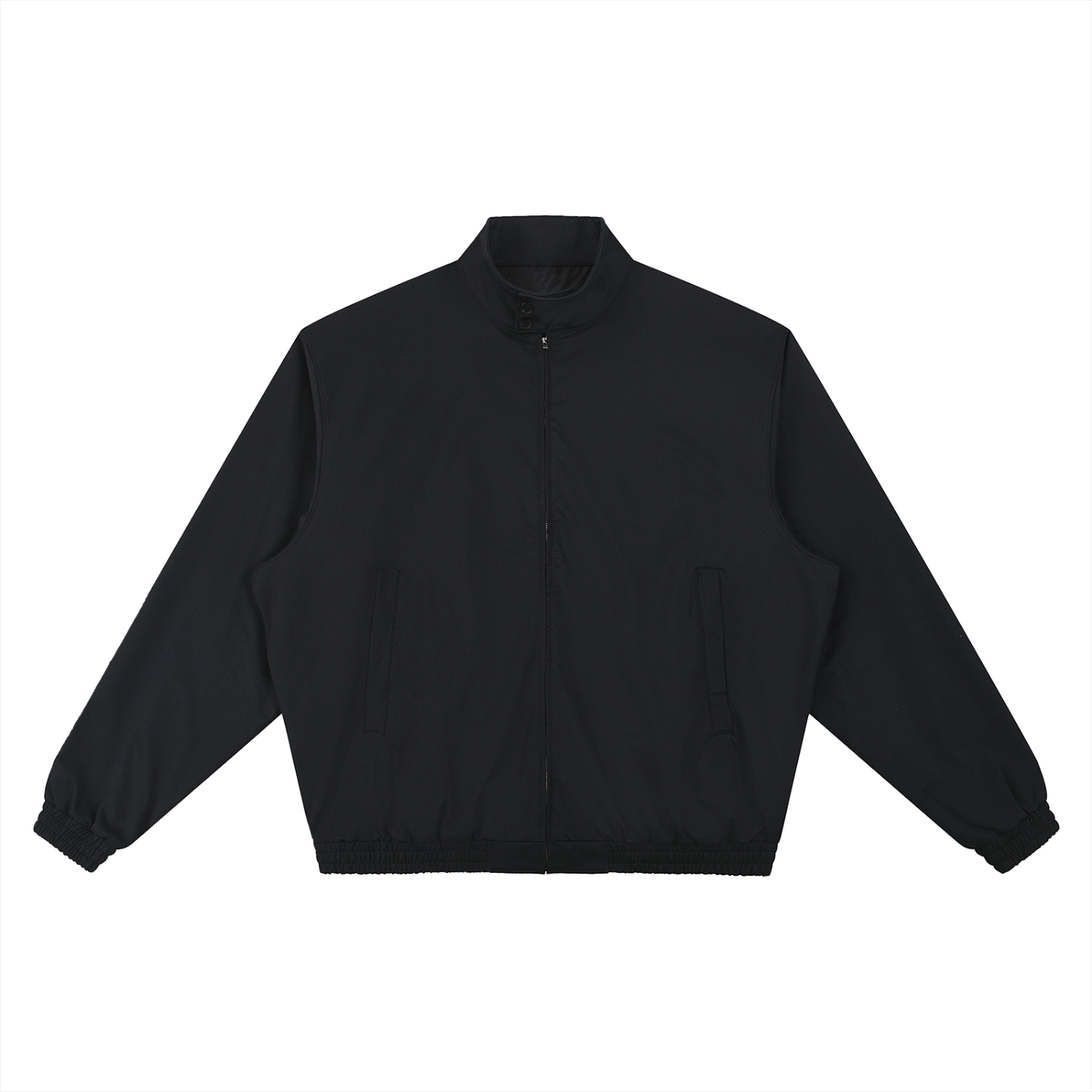 Model wearing Stand Collar Bomber Jacket — statement outerwear with contrast details. Australian streetwear by Vantage Heritage.