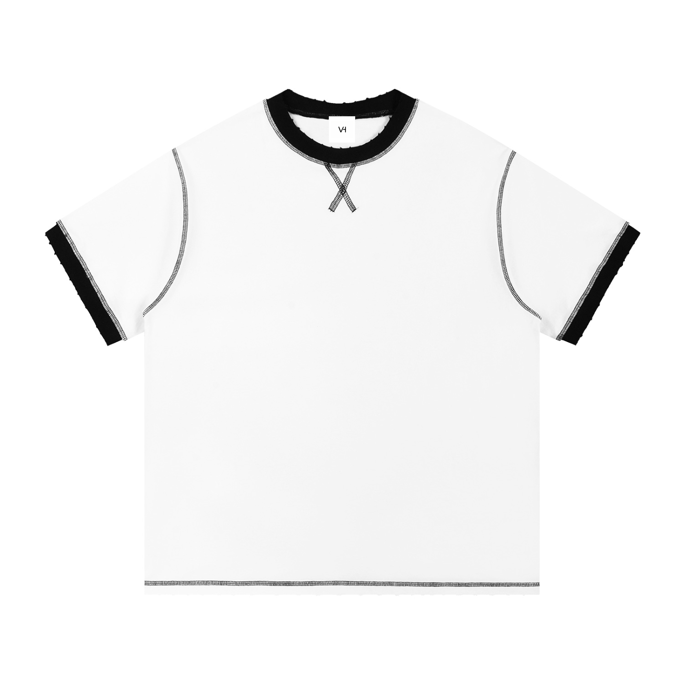 Contrast-Stitched Cotton T-Shirt