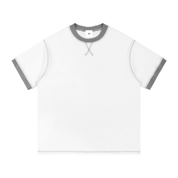 Contrast-Stitched Cotton T-Shirt 17