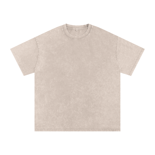Snow Washed Oversized Cotton T-Shirt 7
