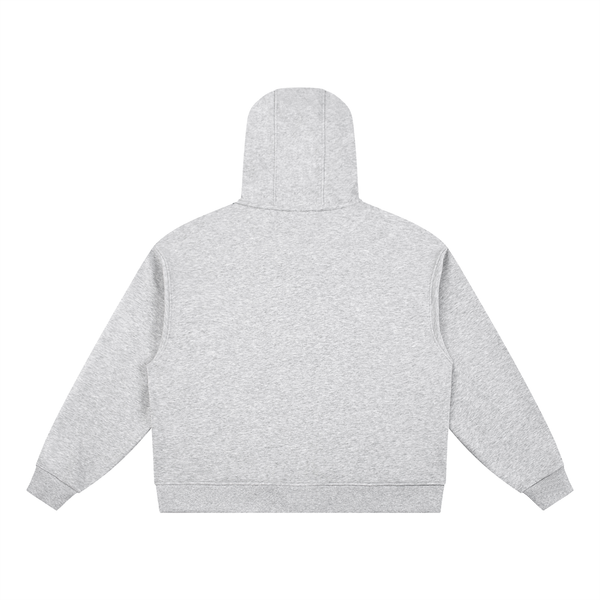 Boxy Button Placket Hoodie 7