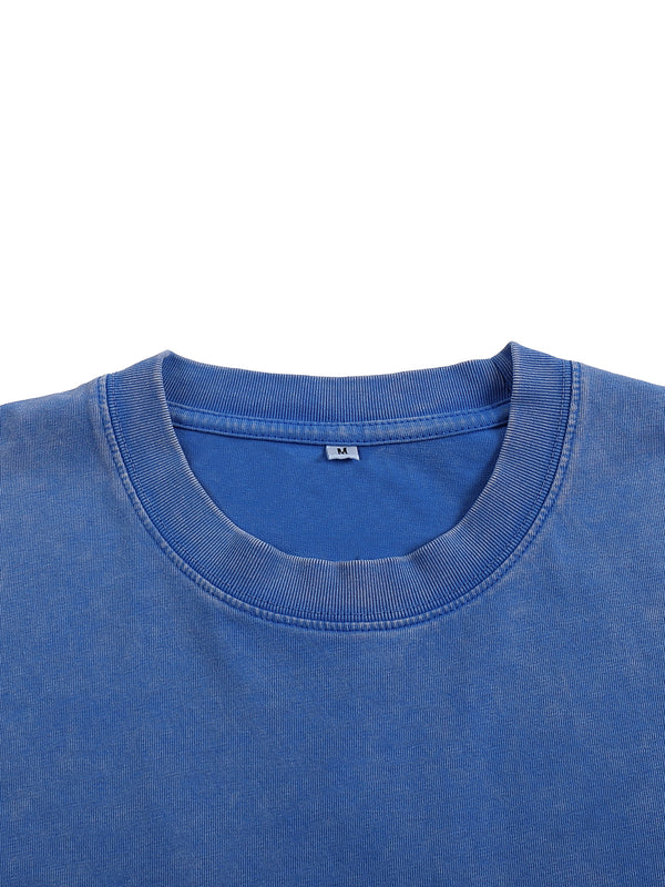 Snow Washed Oversized Cotton T-Shirt 29