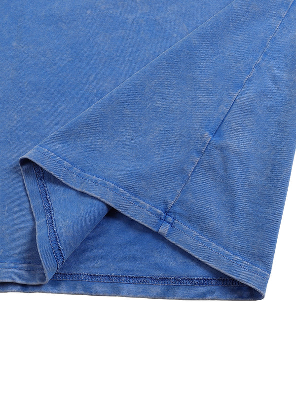Snow Washed Oversized Cotton T-Shirt 32