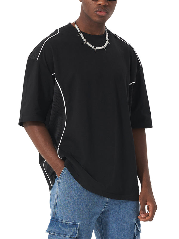 Contrast Piped Panel T-Shirt 10