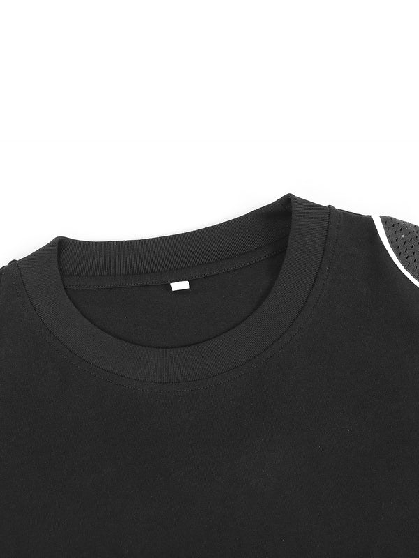 Contrast Piped Panel T-Shirt 12