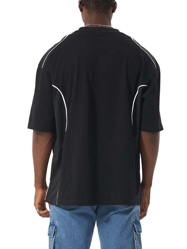 Contrast Piped Panel T-Shirt 9