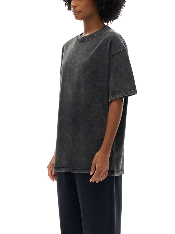 Snow Washed Oversized Cotton T-Shirt 26