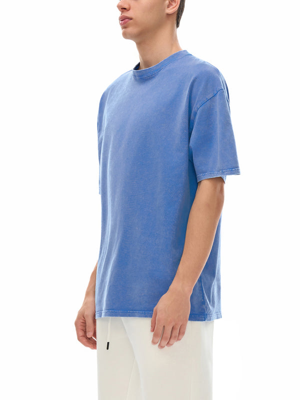 Snow Washed Oversized Cotton T-Shirt 23