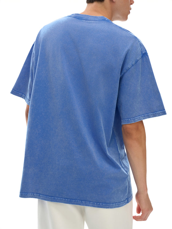Snow Washed Oversized Cotton T-Shirt 25