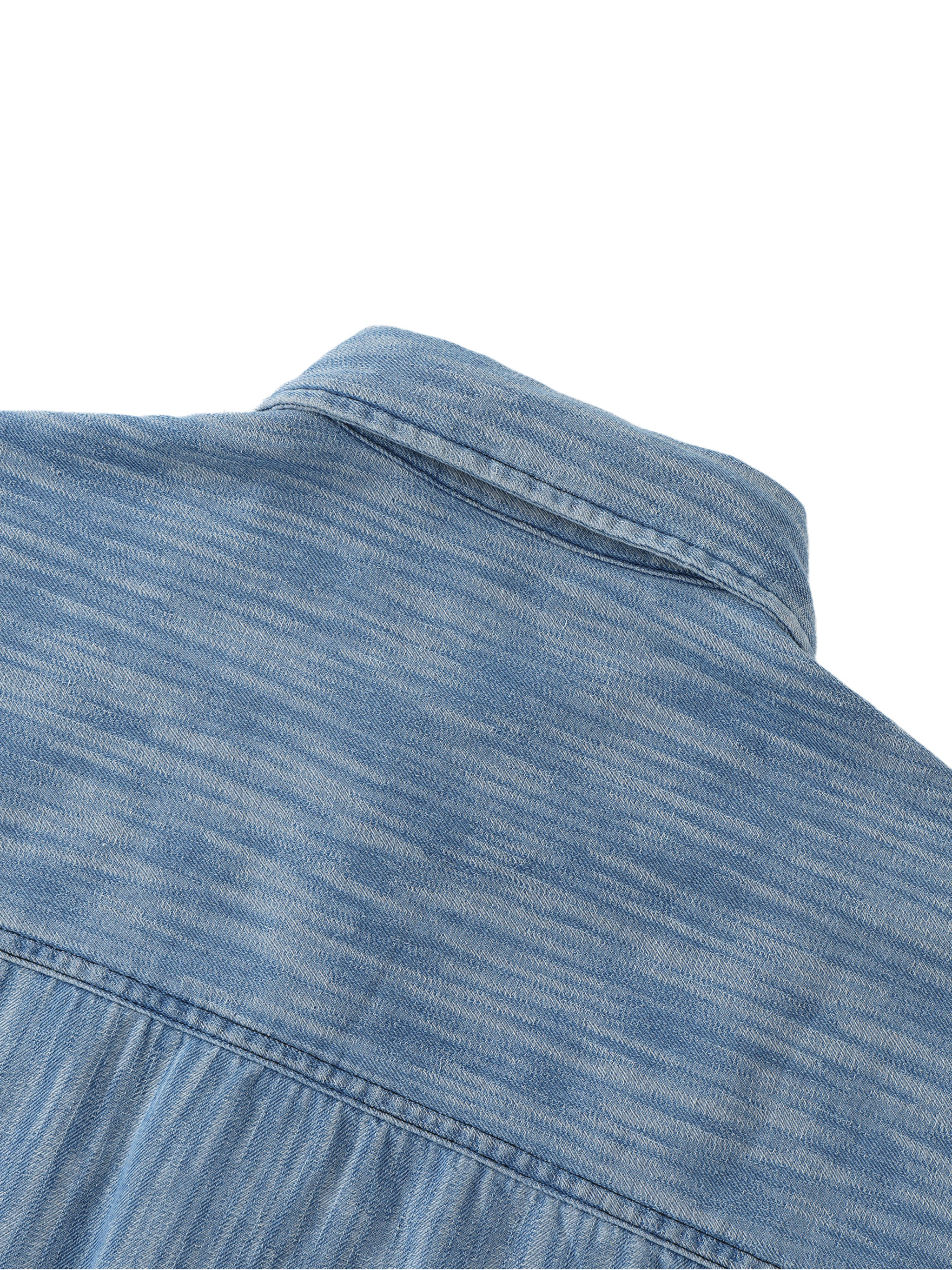 Distressed Wash Short-Sleeve Shirt