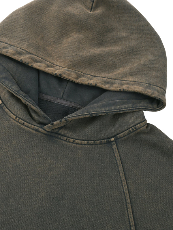 Vintage Washed Frayed-Hem Hoodie 10