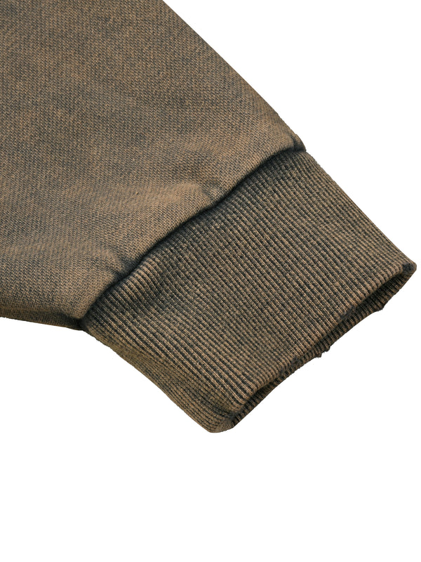 Vintage Washed Frayed-Hem Hoodie 11