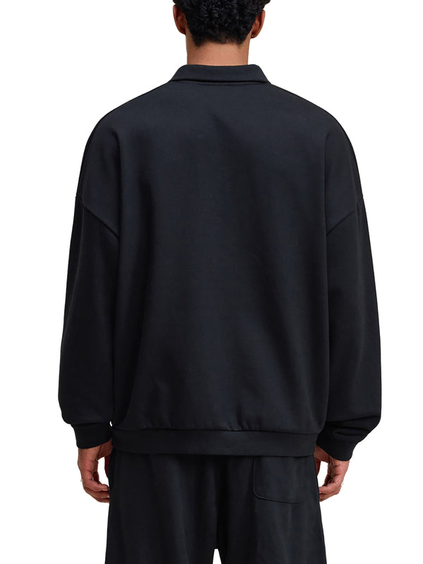 Heavyweight Fleece Polo Sweatshirt 15