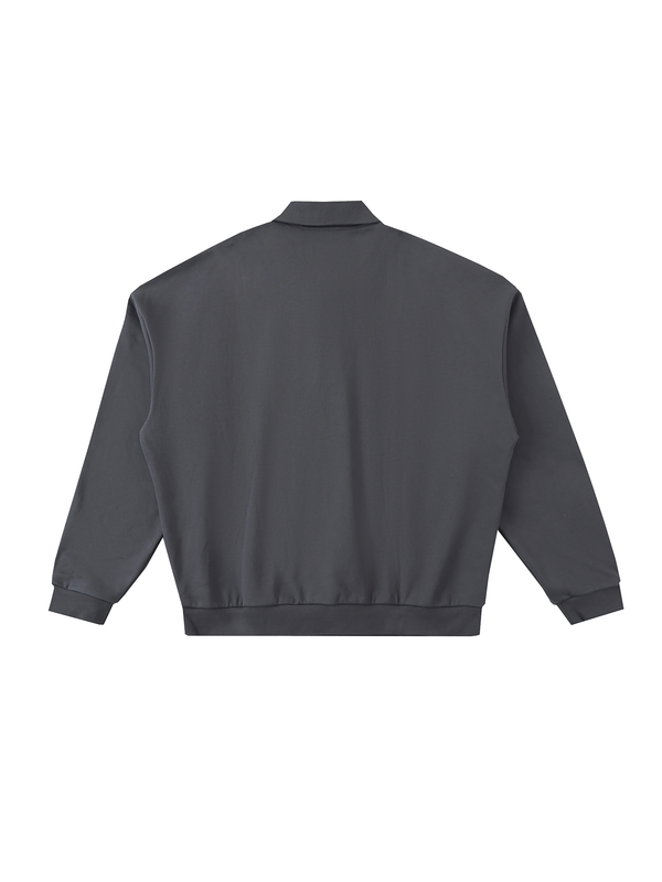 Heavyweight Fleece Polo Sweatshirt 12