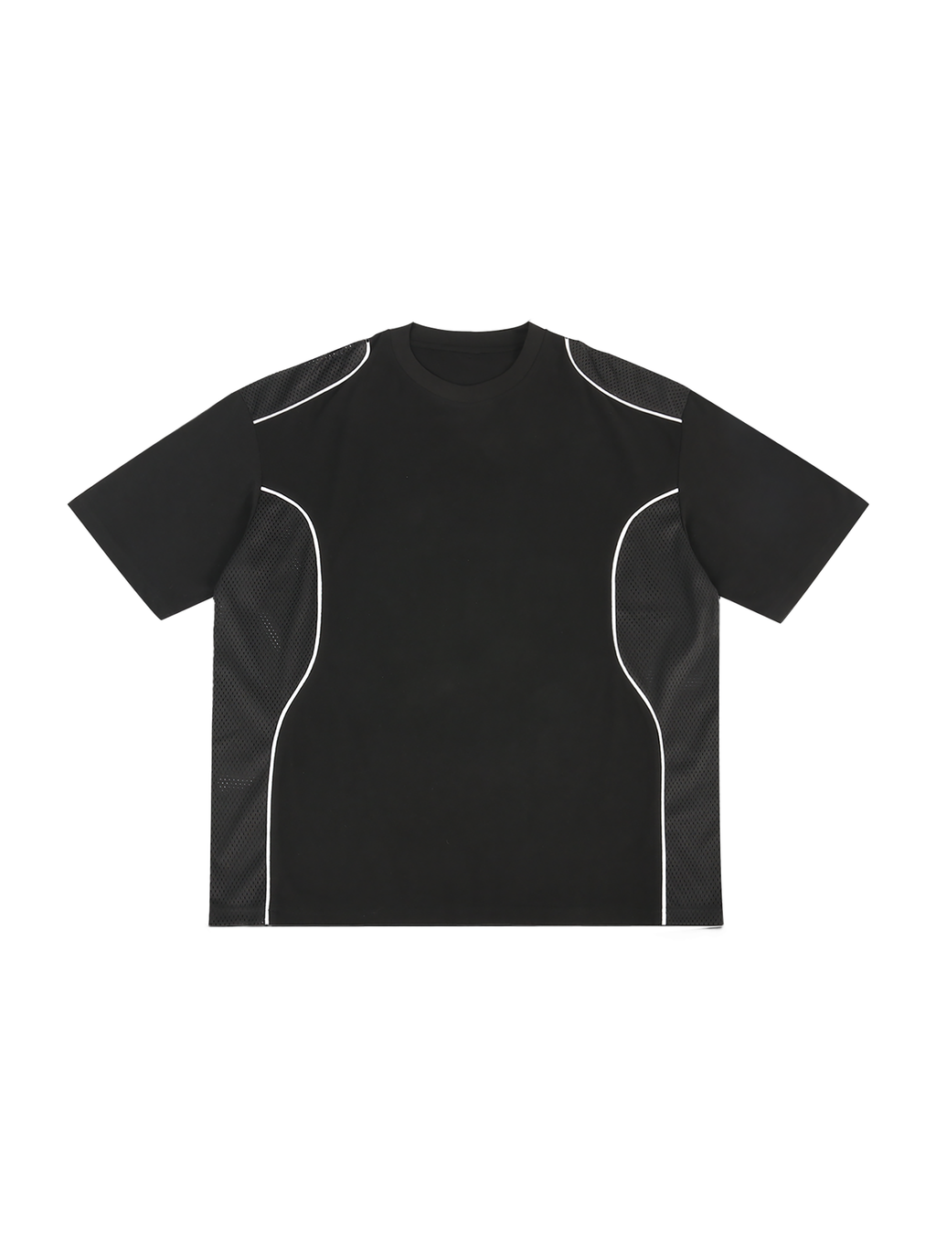 Contrast Piped Panel T-Shirt