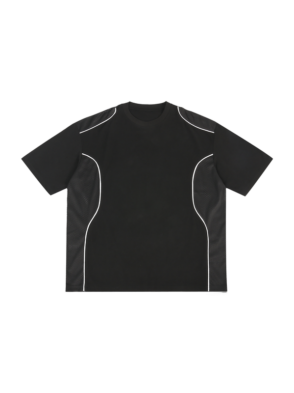 Contrast Piped Panel T-Shirt 5