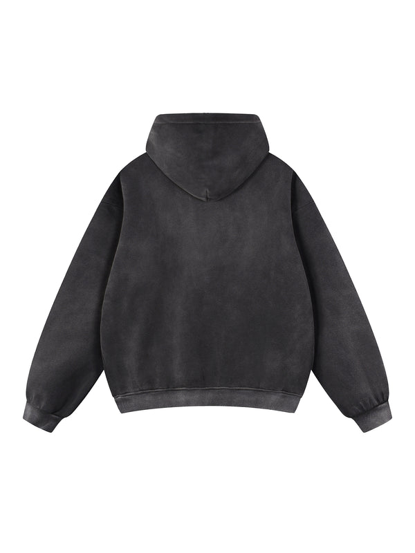 Sun Fade Contrast Tape Fleece Hoodie 6