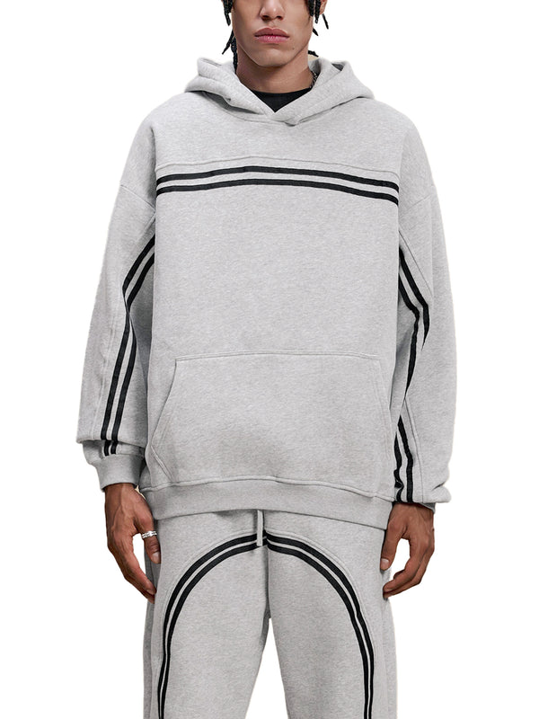 Sun Fade Contrast Tape Fleece Hoodie 7