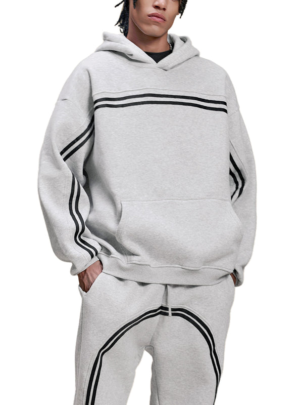 Sun Fade Contrast Tape Fleece Hoodie 8