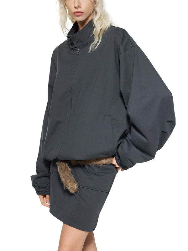 Stand Collar Bomber Jacket 20