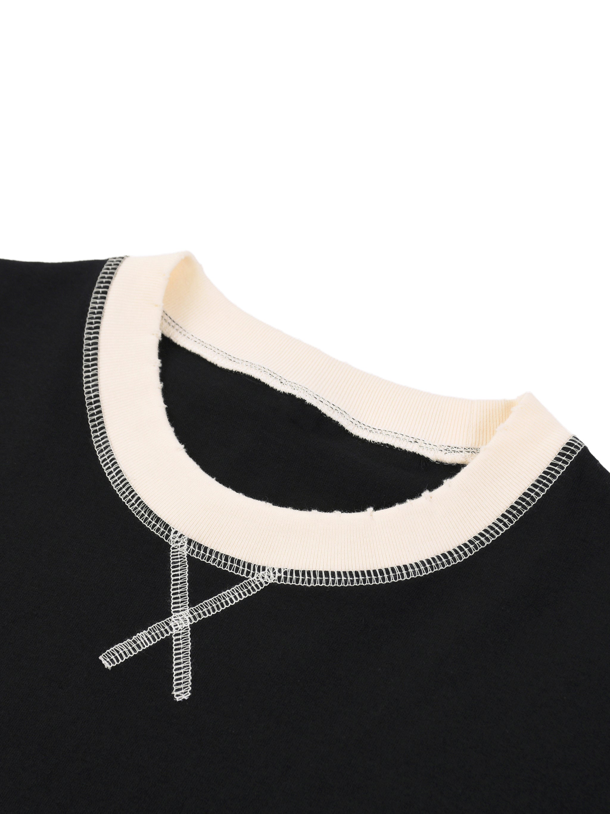 Contrast-Stitched Cotton T-Shirt