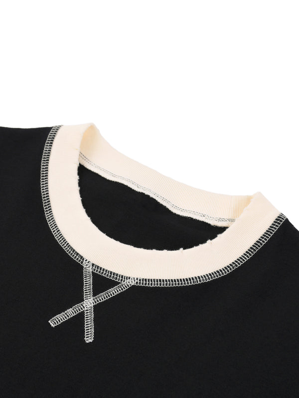 Contrast-Stitched Cotton T-Shirt 9