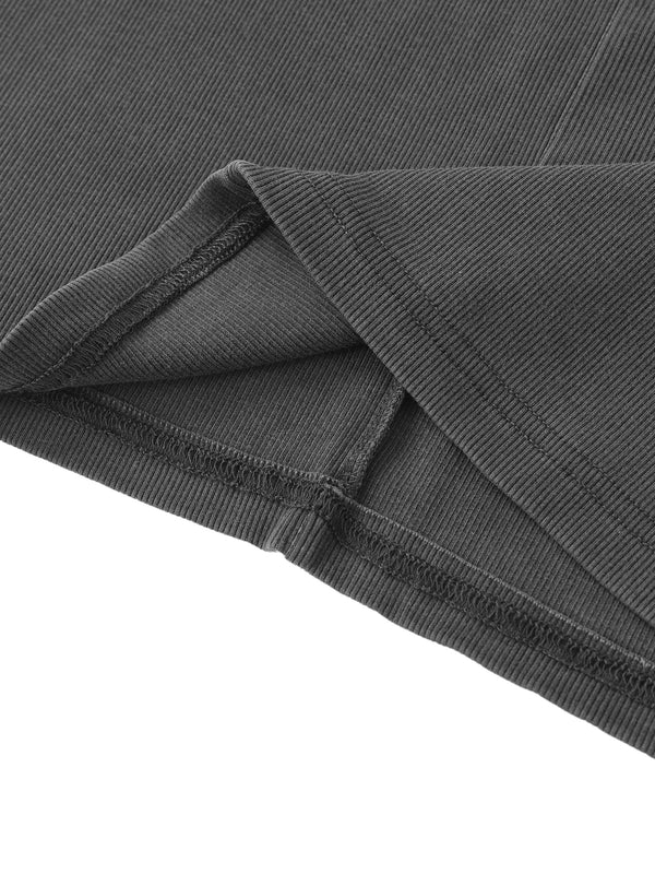 Dyed Washed Drawstring Maxi Skirt 21