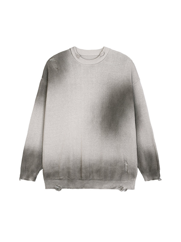 Sun Fade Distressed Ripped Crewneck sweater 9