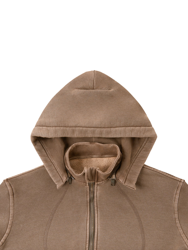 Vintage Washed Cropped Fleece Hoodie 14
