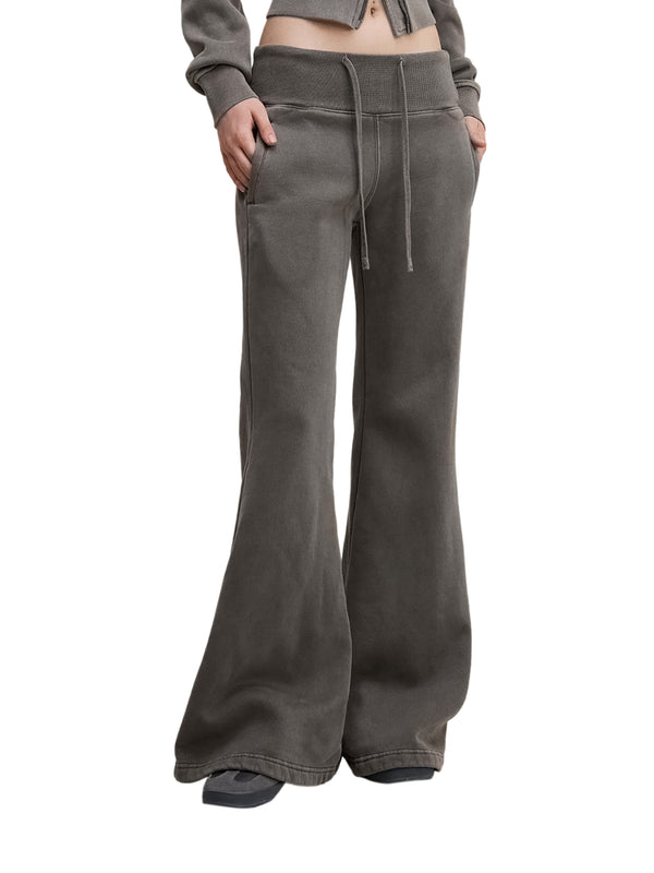 Vintage Washed Flared Fleece Pants 15