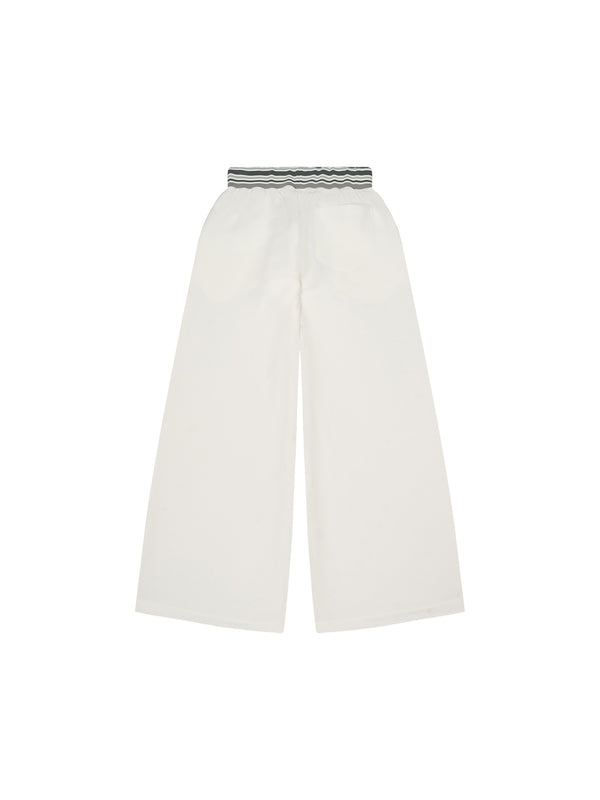 Striped Waist Wide Leg Pants 6