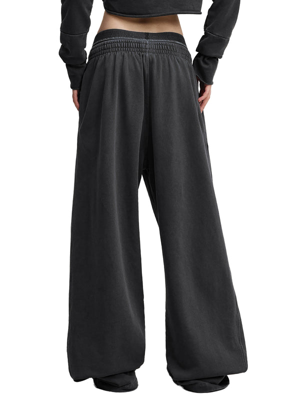 Vintage Washed Waist Pants 17