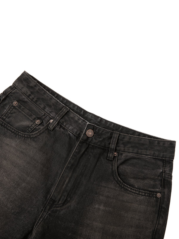 Vintage Wash Heavyweight Denim Jeans 7