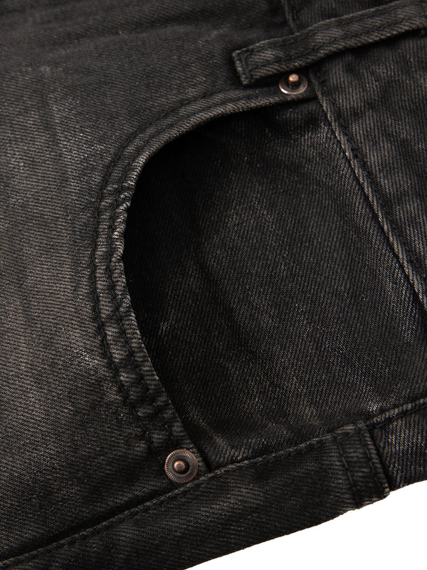 Vintage Wash Heavyweight Denim Jeans 8