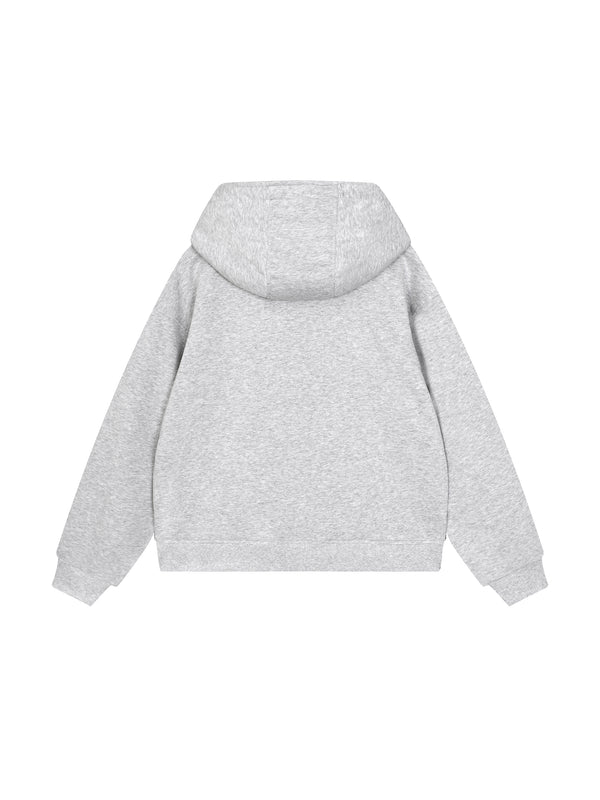 Boxy Button Placket Hoodie 11