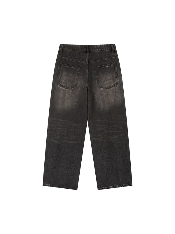 Vintage Wash Heavyweight Denim Jeans 6