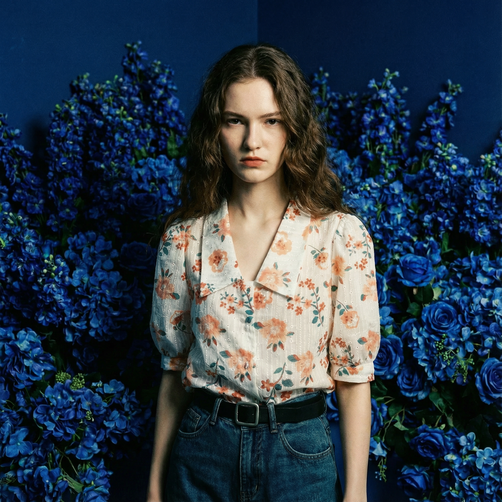 Chic Printed Casual Women's Snow Street Shirt