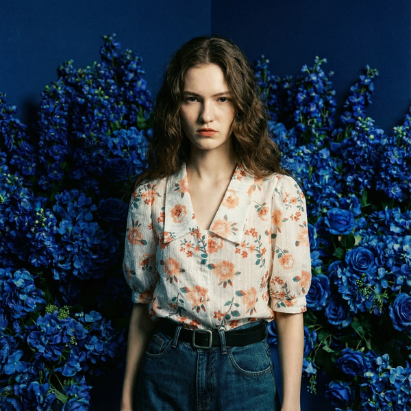 Chic Printed Casual Women's Snow Street Shirt 4