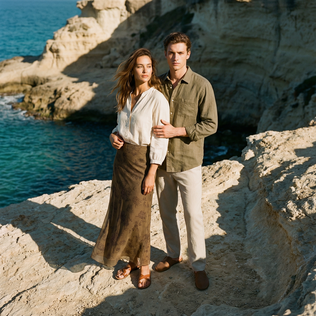 High Waist Slim Printed Casual Street Style Dress