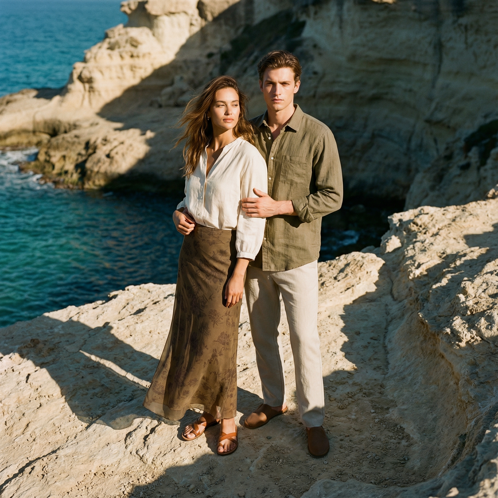 High Waist Slim Printed Casual Street Style Dress