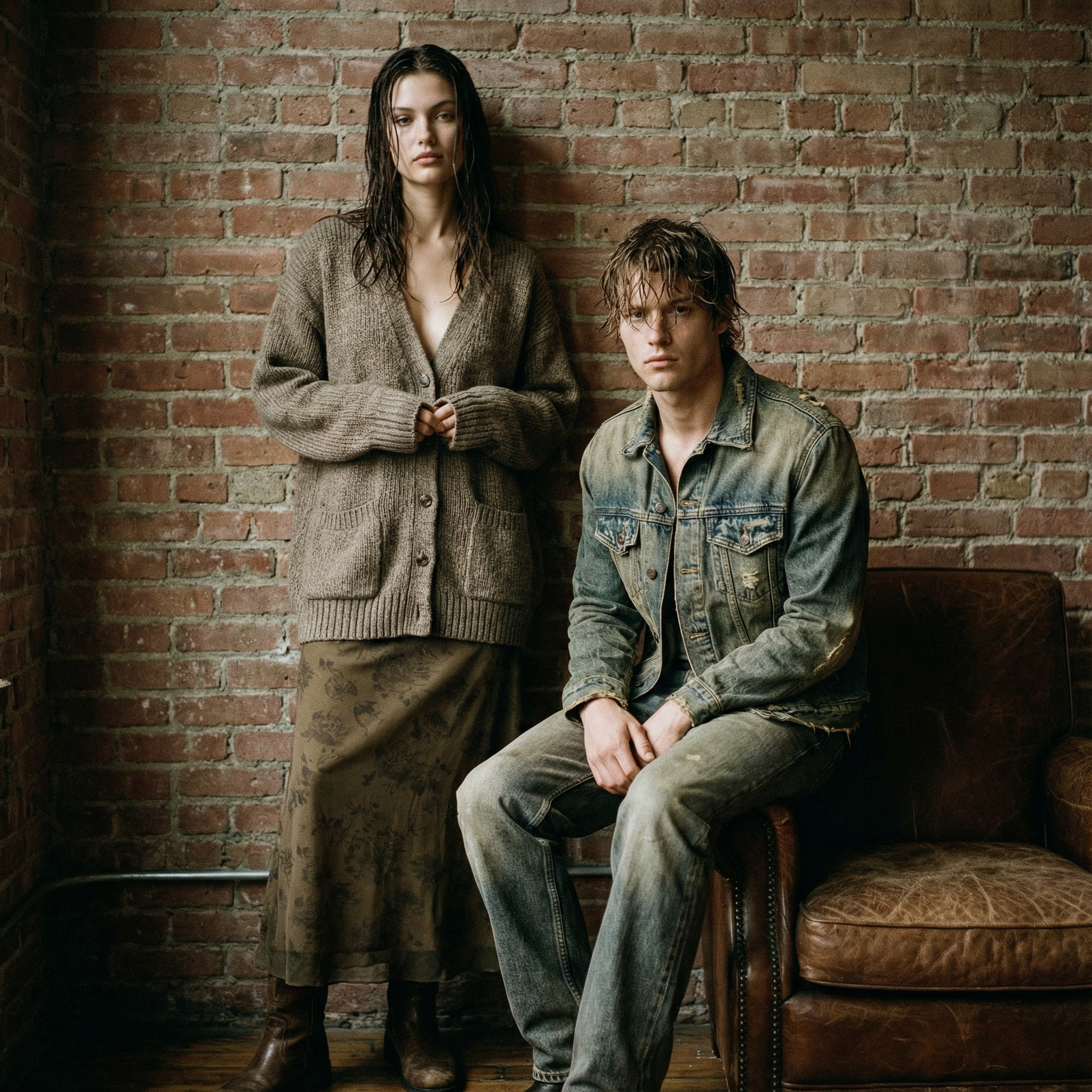 High Waist Slim Printed Casual Street Style Dress