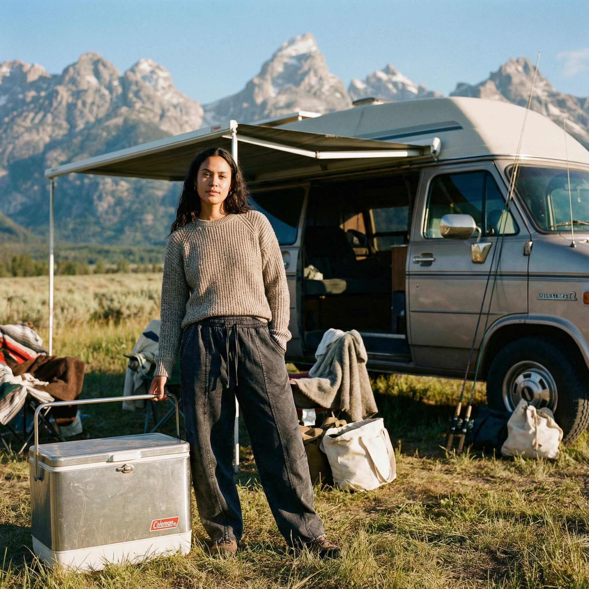 Snow Wash Drawstring Cotton Pants